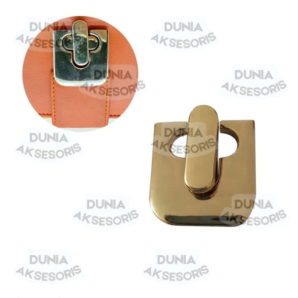 Aksesoris Tas Variasi V094 Kunci Putar / Slop / Buckle - Aksesoris Tas (IMPORT)
