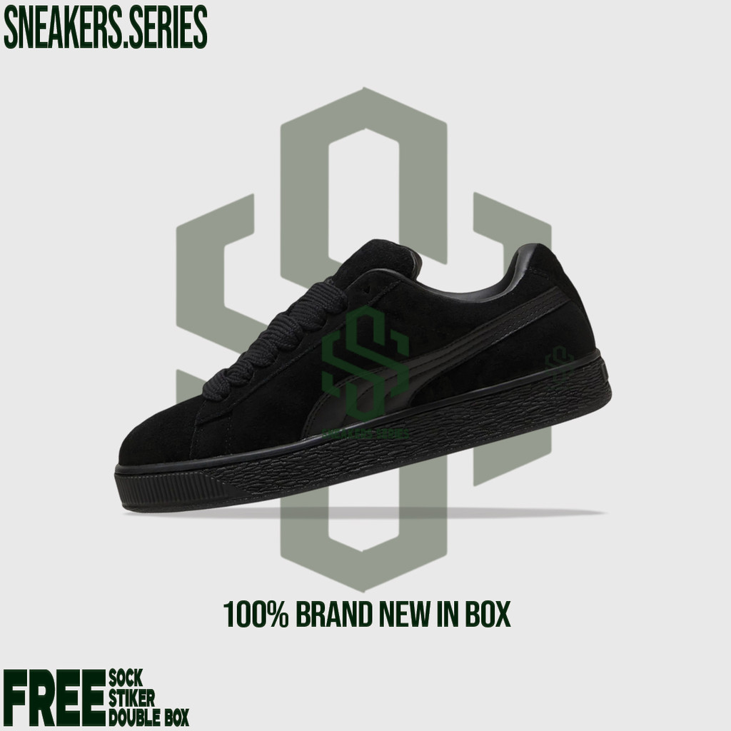 Sepatu  Puma Suede XL Triple Black  100% BNIB