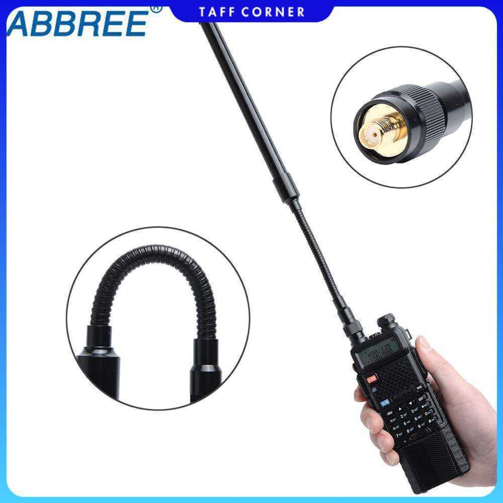 ABBREE Antena HT Walkie Talkie Radio Dual Band SMA-Female 144/430MHz - AR-148
