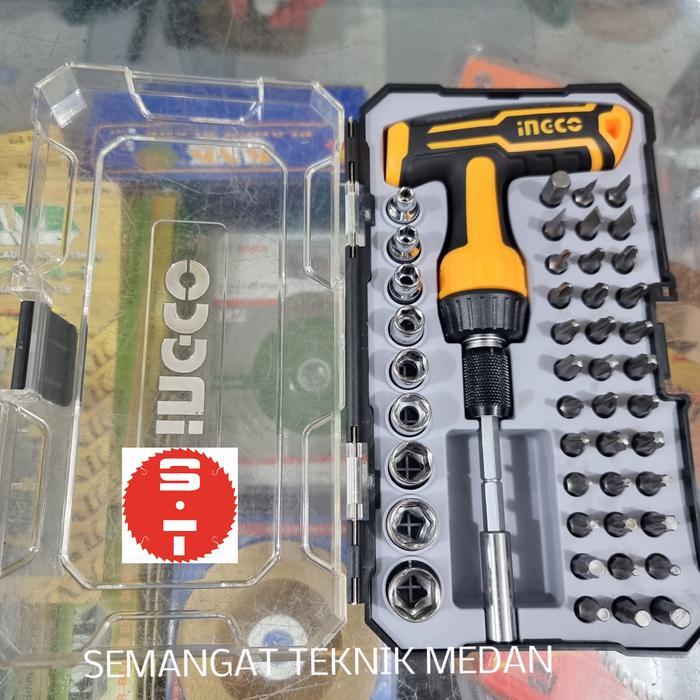 47pcs OBENG TOOLKIT MODEL T HANDLE WRENCH SCREWDRIVER INGCO HKSDB0478