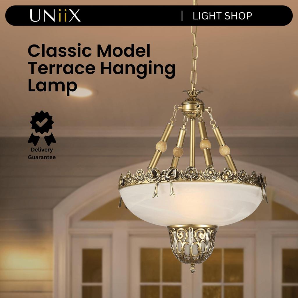 UNiiX - LG5123 | Lampu Gantung Teras Model Klasik Lampu Hias Gantung Klasik Lampu Gantung Klasik Unt
