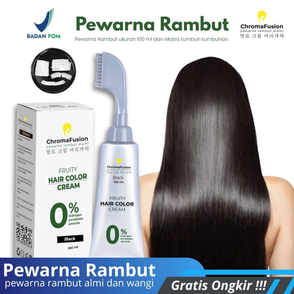 <COD> ChromaFusion Pewarna Rambut Alami Anti Uban