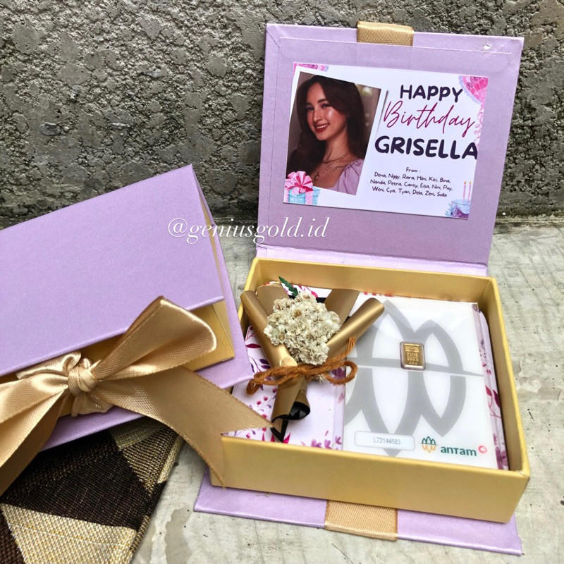 TERLARIS [PO 1 HARI] Gift Box Antam / Gift Box Emas / Hampers Emas / Kotak Emas / Kotak Antam / Kado