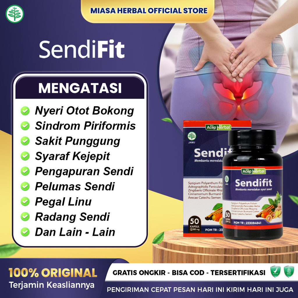 Obat Nyeri Otot Bokong - Sindrom Piriformis - Sendifit Sehat Sendi