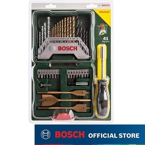 Bosch 40Pcs Titanium X-Line Set + Screwdriver / Mata Bor + Mata Obeng - BSC-2607017334