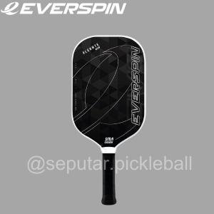 CARBON FIBRE Paddle / Raket Pickleball Elevate PRO -  EVERSPIN - Black Elevate Series - Titanium Noi