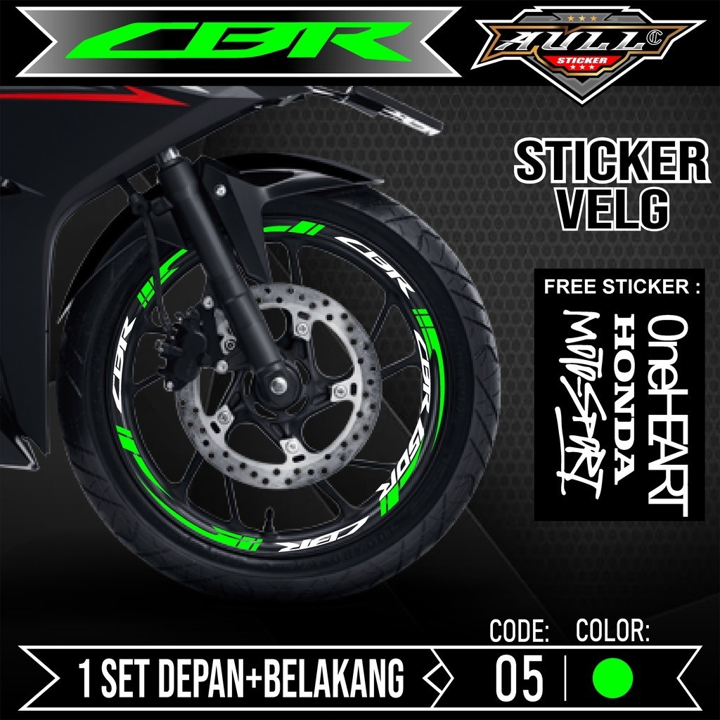 STICKER STIKER Cutting Velg CBR 150R - Aksesoris Stiker Cutting Sticker List Velg Motor Honda CBR150