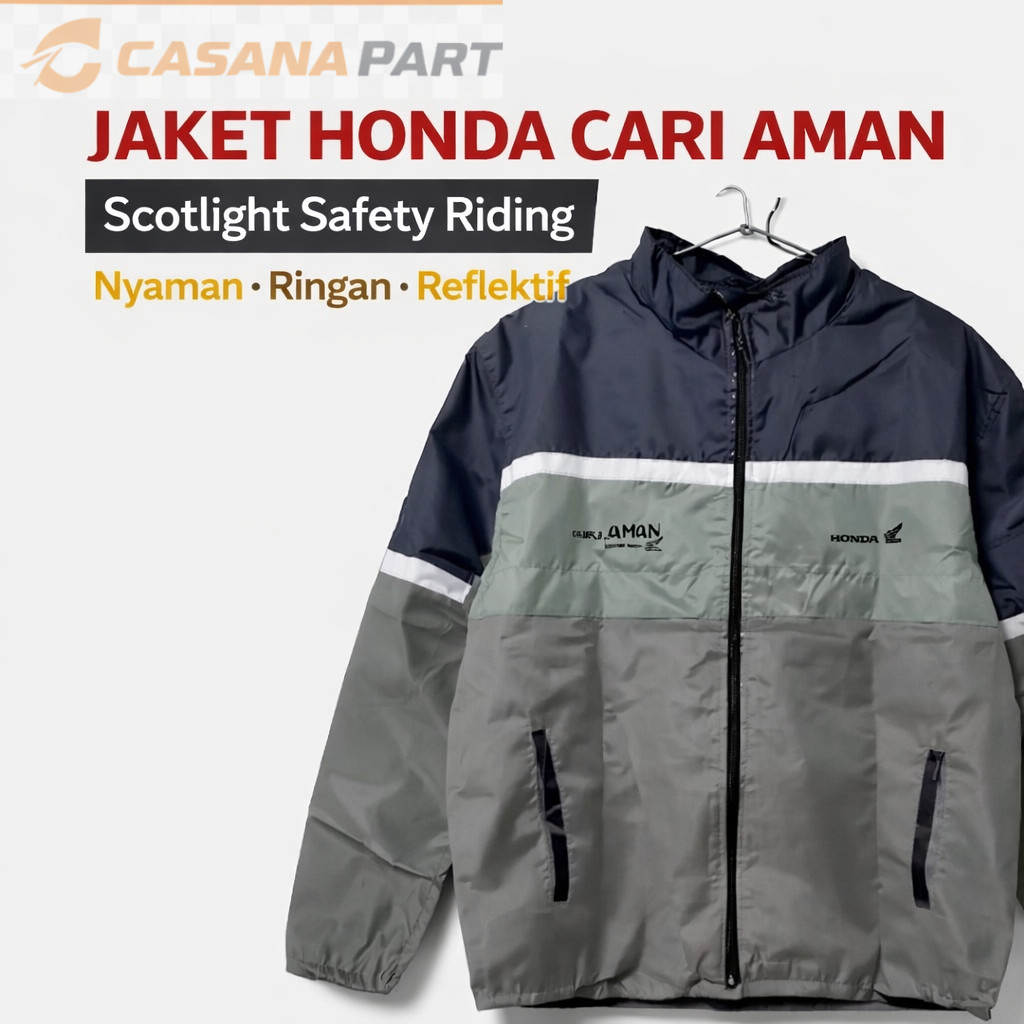 Jaket Honda Cari Aman Scotlight Safety Riding Jaket Motor Original Honda Windbreaker Casana