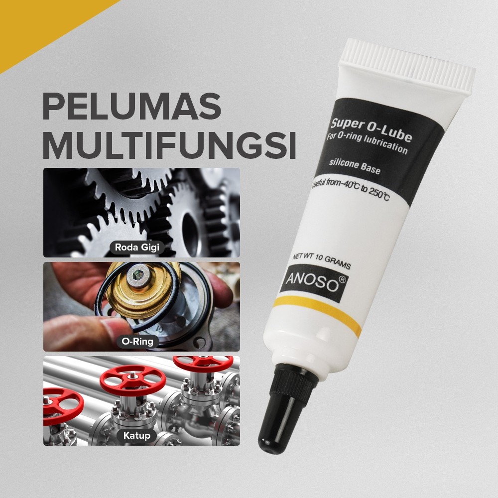 Pelumas O-Ring Super Lube Grade Silicon Grease Lubricant 10g - S-6502 - White