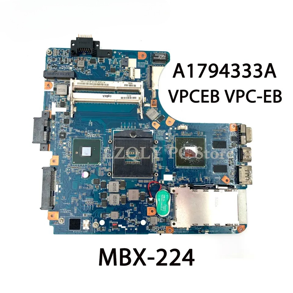 Vaio VPCEB VPCEB Laptop Motherboard A1794333A A1794332A HD 5650 HM55 DDR3 MBX224 M961 1P01062008011 