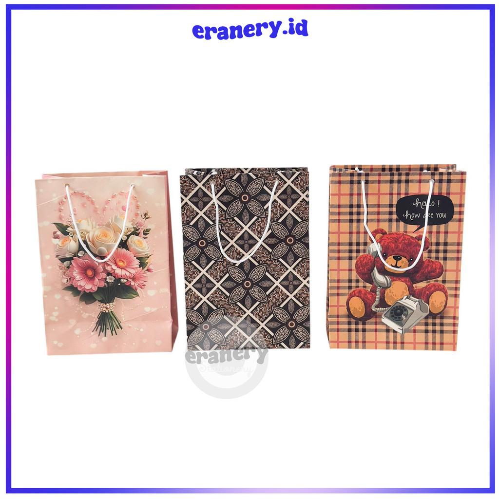 PAPER BAG MINI MOTIF / TAS KERTAS MOTIF FANCY / TAS KERTAS MINI