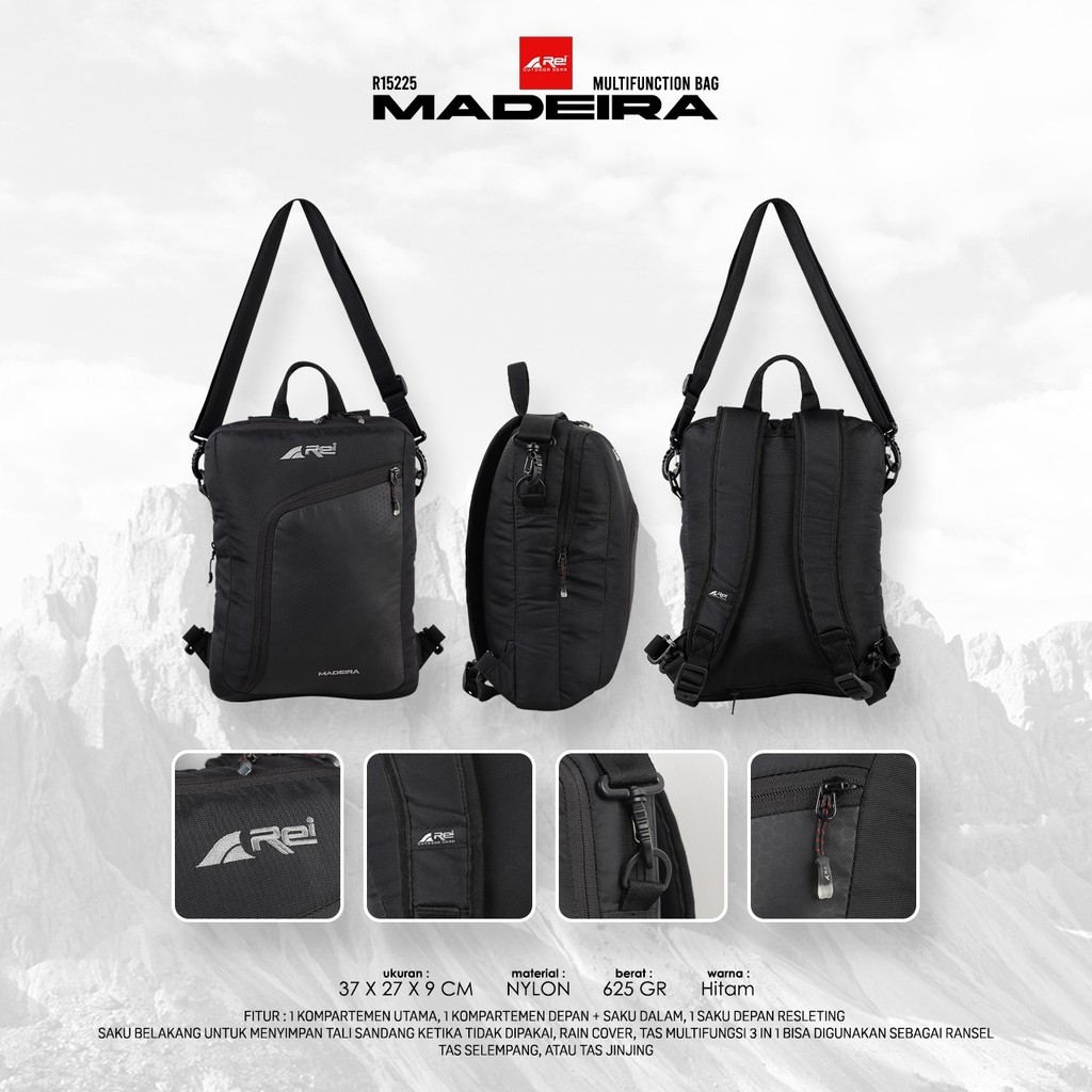 Tas Ransel Multifungsi Madeira Arei Outdoorgear