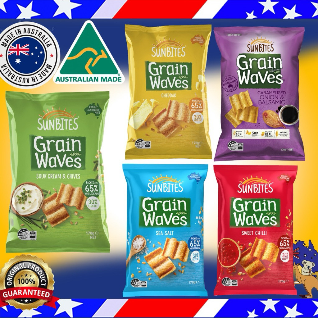 Sunbites Grain Waves Chips 170g Australia