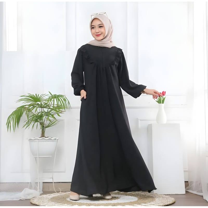 Gamis Salsa Dress Wanita Premium Gamis Kekinian Jumbo Ld 110 cm