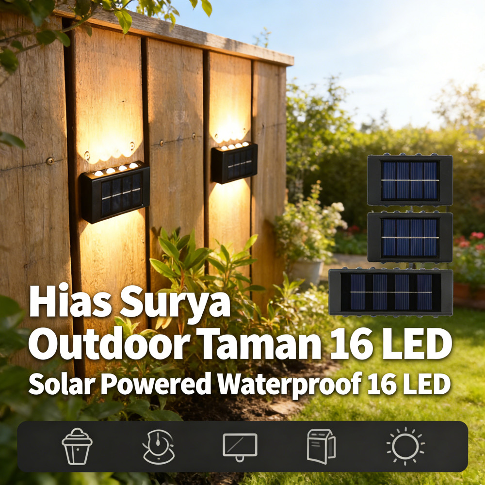 Outdoor LED Taman Surya 10 Hias 16
