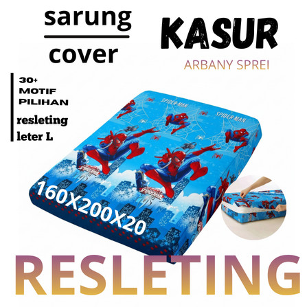 PROMO MURAH Jual sarung kasur busa, kasur kapuk resleting murah ukuran no.2 160x200 tebal 15 cm / sa