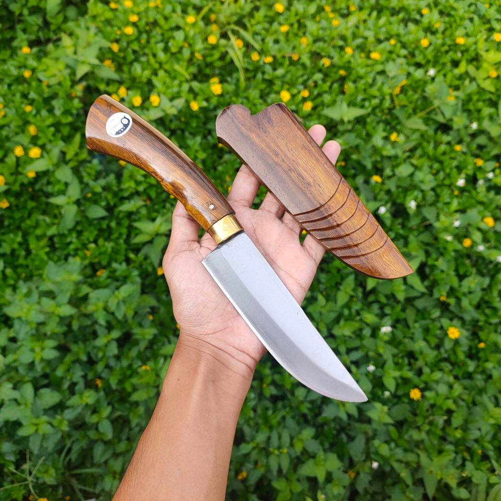 Pisau Seset Sisit Kulit Daging Pisau Dapur Kayu Johar