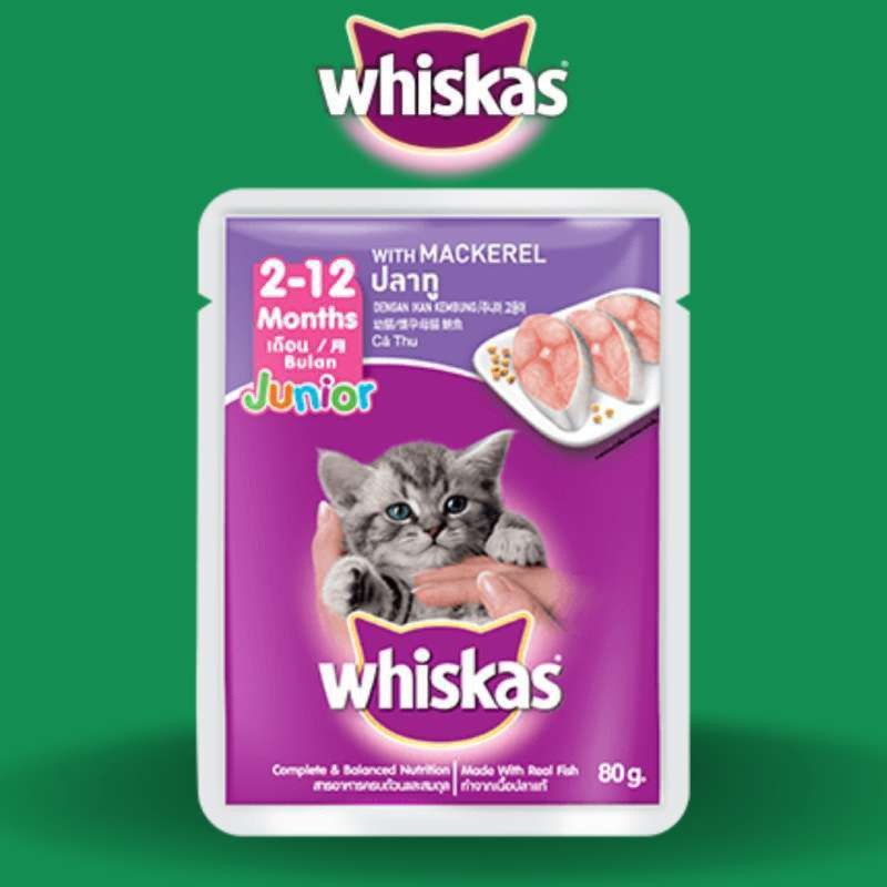 Whiskas Pouch Mackerel & tuna Junior