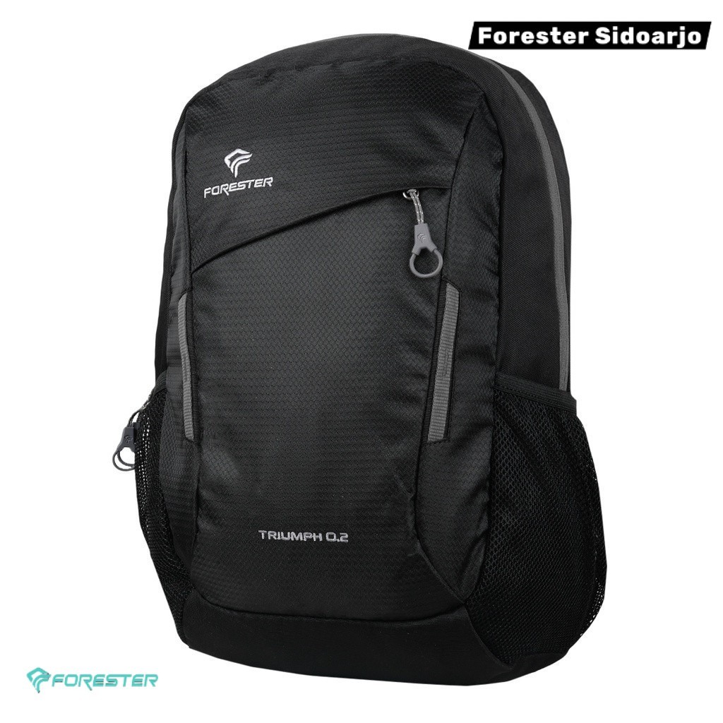 Forester 20459 Tas Ransel Backpack Laptop Triumph 0.2 + CB Hitam Abu