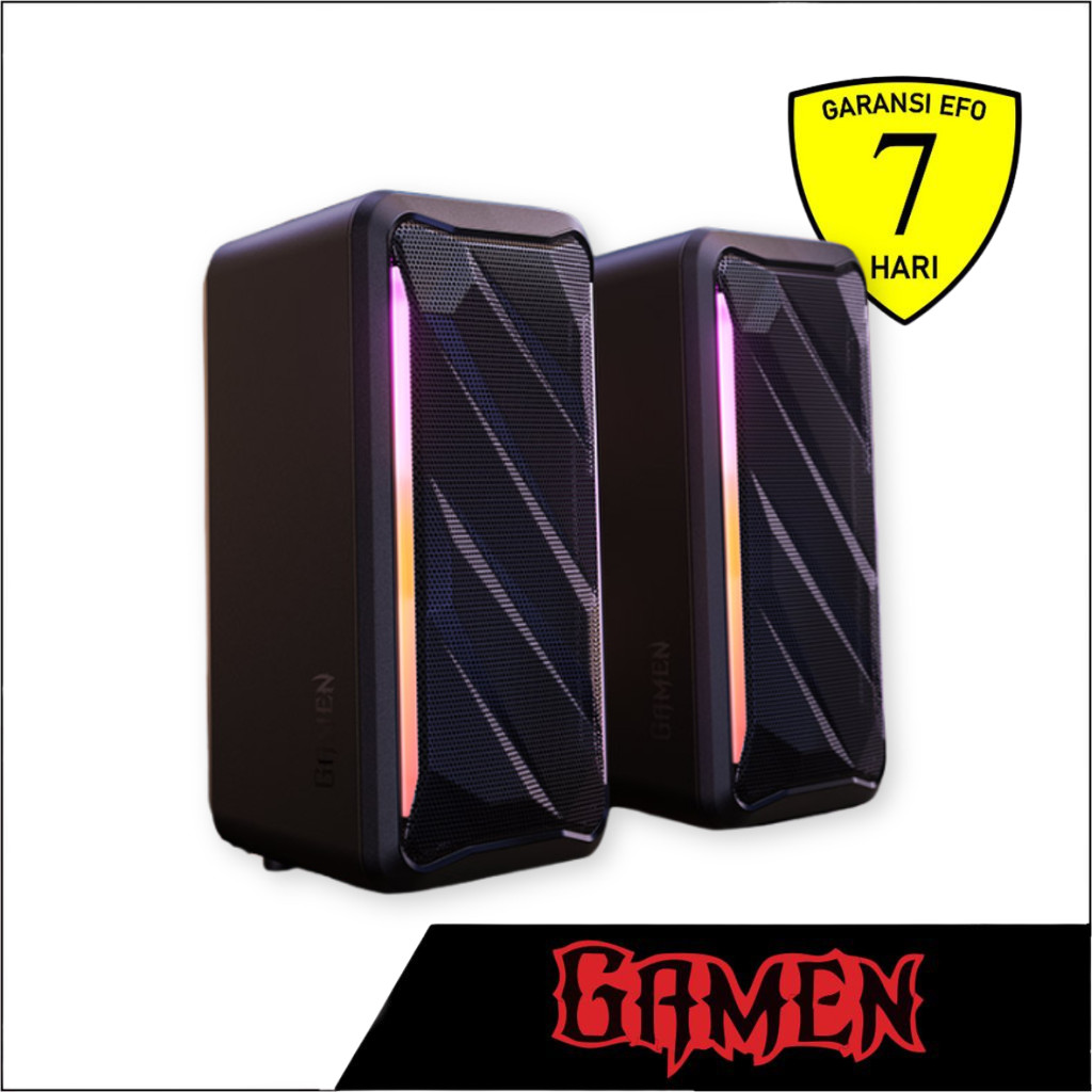 Gaming Speaker Gamen GS7 with RGB LED - SFO Semarang Official