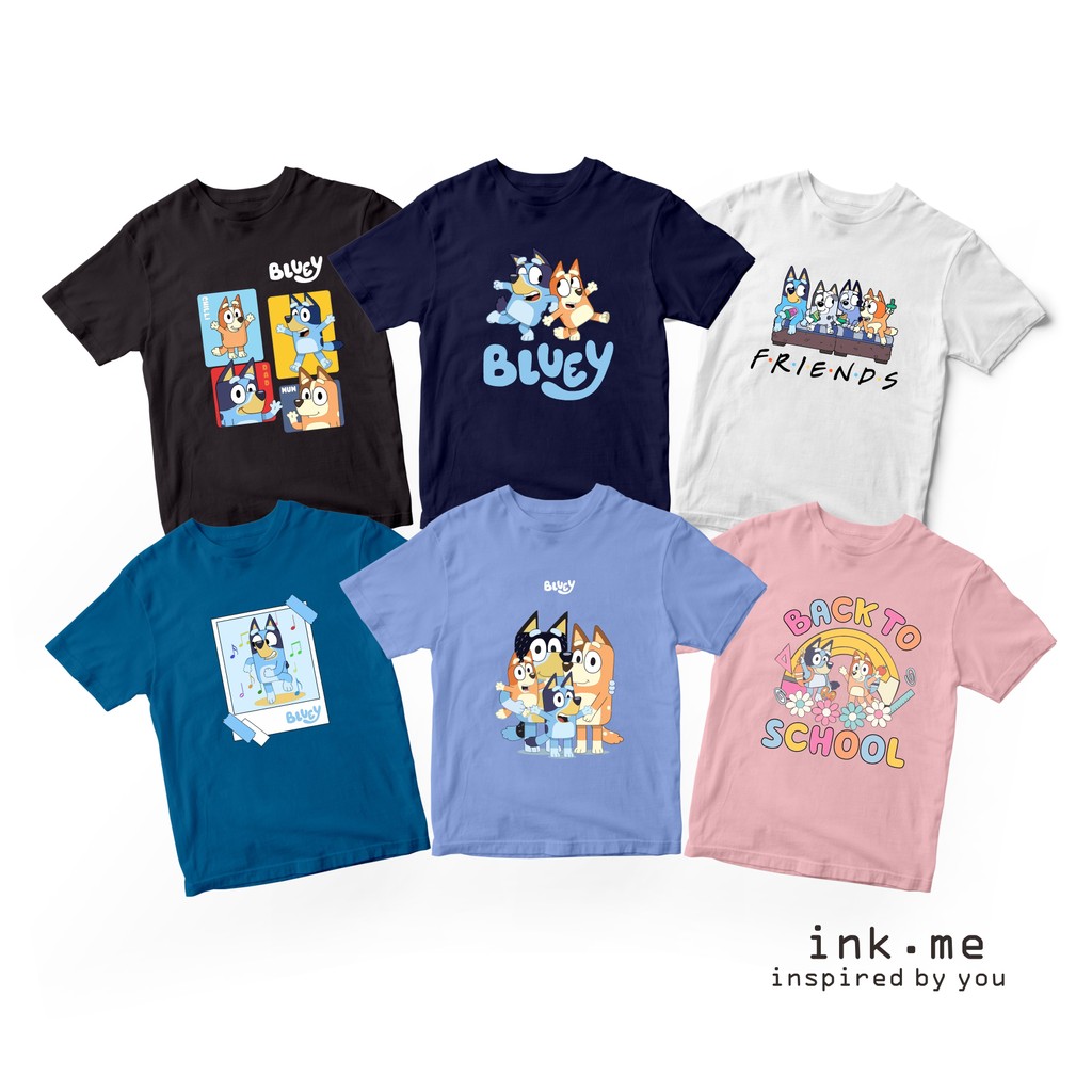 Kaos Anak Bluey / Kaos Anak Usia 1-12 Tahun