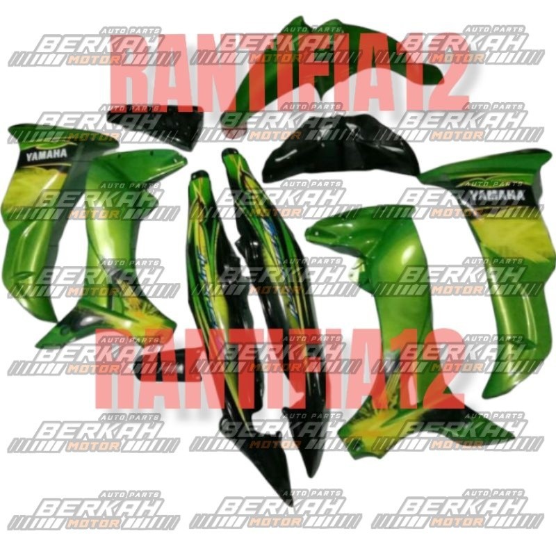 cover bodi Jupiter full set bodi halus Jupiter Z new burhan hijau hitam