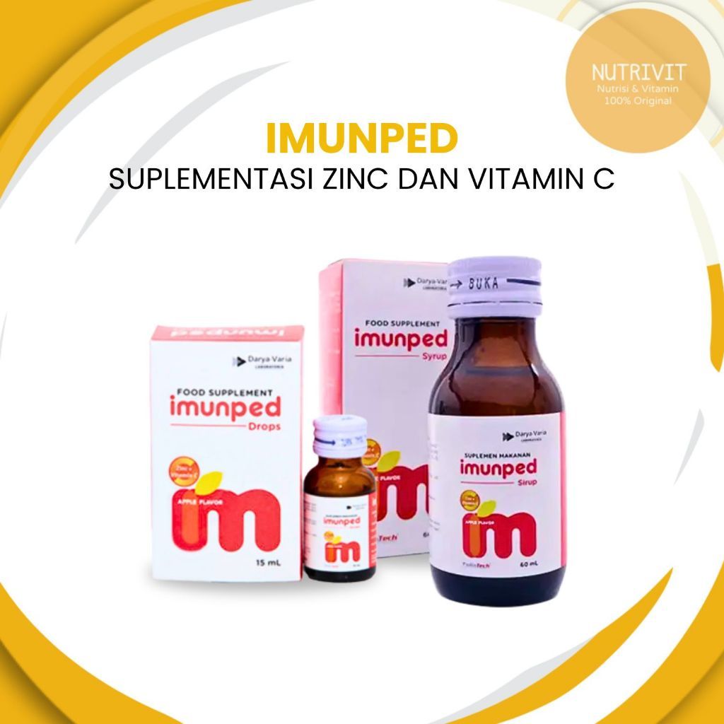 IMUNPED DROP SIRUP DROPS MULTIVITAMIN BAYI VITAMIN C ZINC