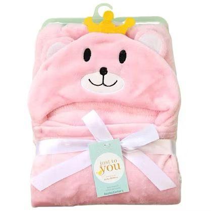 M&Baby's Store Selimut Topi Bayi Karakter Newborn Sangat Halus / Perlengkapan Bayi Newborn / Kado Ke