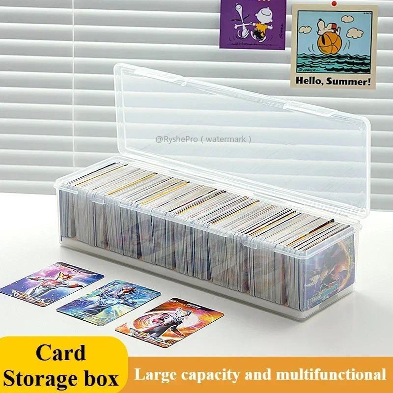 Holds 700+ Clear Plastic Compartmentalized Organizer Box 2L Trang Card Storage Box Large Game Baseba