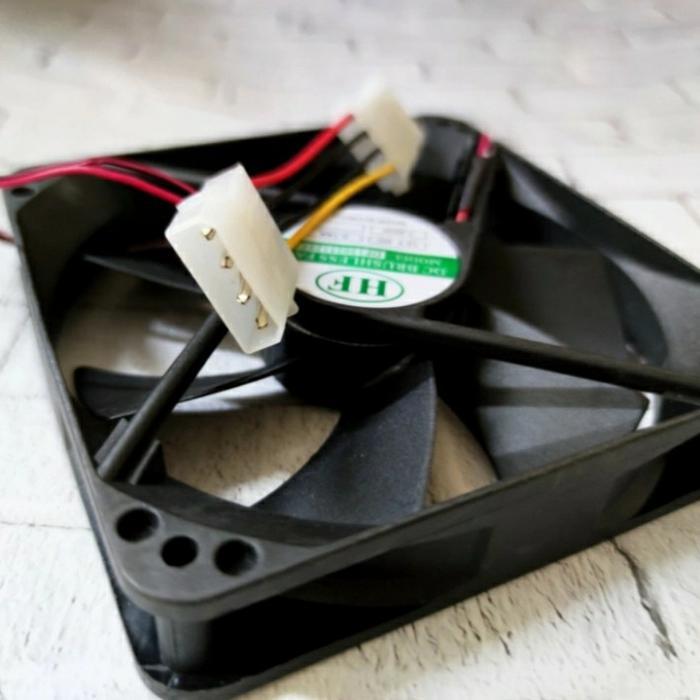 FAN CASING 12CM HITAM / FAN CPU 12CM HITAM / FAN CASE 12CM HITAM - 1 pcs