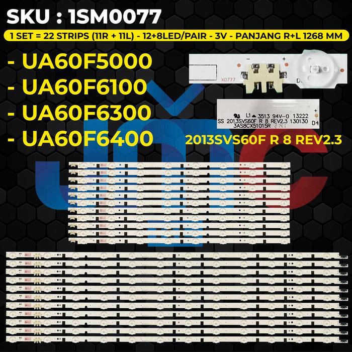 Backlight TV 60 Inch UA60F5000 UA60F6100 UA60F6300 UA60F6400 2013SVS60F R 8 REV2.3