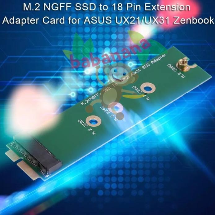 SSD adapter M.2 sata for asus zenbook UX21 UX31 adaptor ssd ngff card - Long