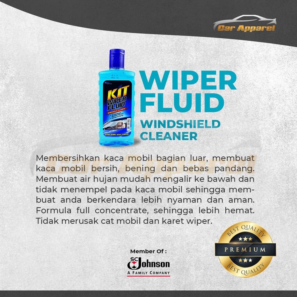 Kit Wiper Fluid / Windshield Cleaner 300 ML