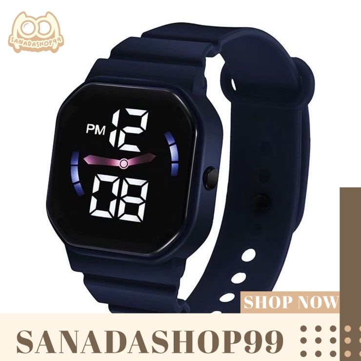 (JT37) Jam Tangan LED Digital Pria Wanita Jam Tangan Rubber Electronic Fashion Remaja Premium
