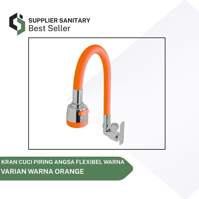 KRAN SINK ANGSA FLEXIBEL RABER WARNA/KRAN CUCI PIRING - HITAM