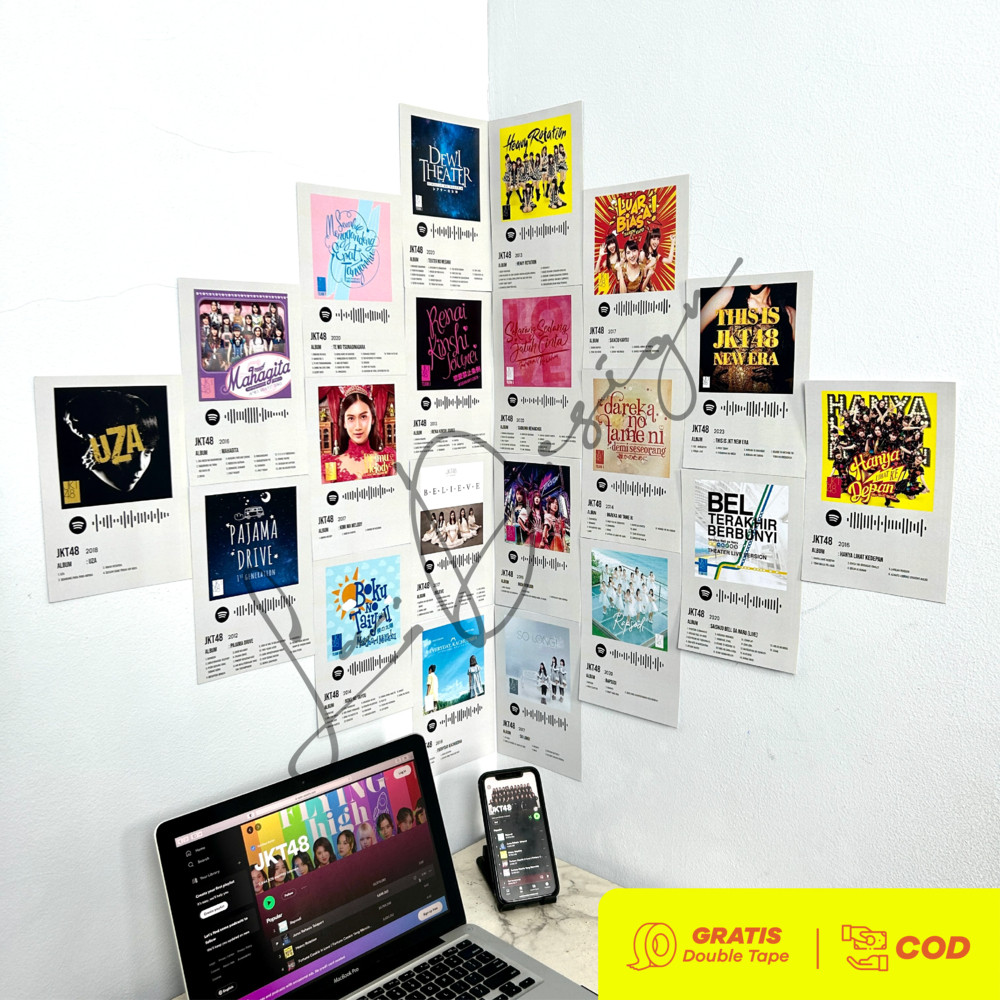 TERBARU Poster Album Musik JKT48 Spotify - Album Lagu JKT48 A5 [ISI 20 LEMBAR]
