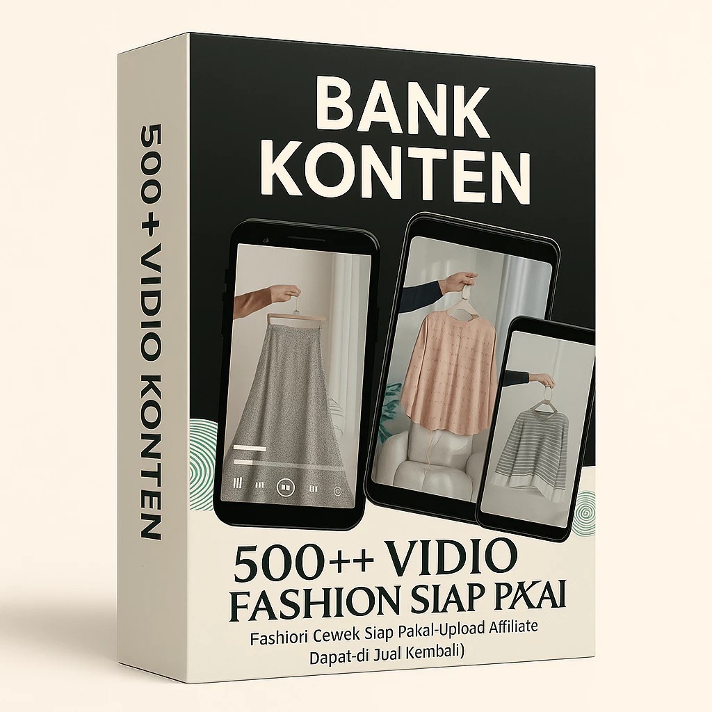 BANK KONTEN 500++ VIDIO KONTEN FASHION SIAP PAKAI SHOPEE AFFILIATE