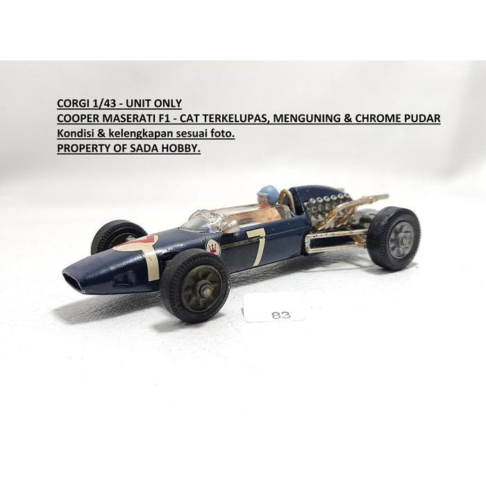Corgi 156 Cooper Maserati F1 No 7 Made in Great Britain Unit Only Vintage Toys 1/43 Dcast