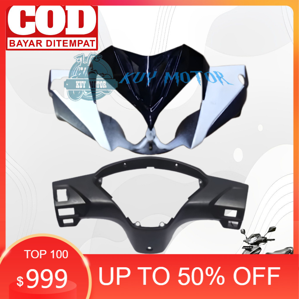 Batok pala depan Belakang Motor honda supra X 125 Batman Tahun 2008 2009 2010 2011 Warna Putih