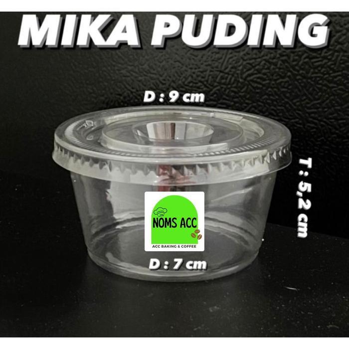 Big Sale MIKA PUDING / KOTAK PUDING PUYO / CUP PUDING / KOTAK AGAR / CUP PUDING - BULAT 50PCS