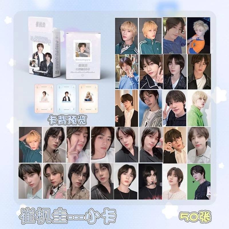 [50Pcs] Hologram Photocard Beomgyu Txt Glitter Holo Lomo Card Photo Card Kpop Lomocard Nct Dream Kpo