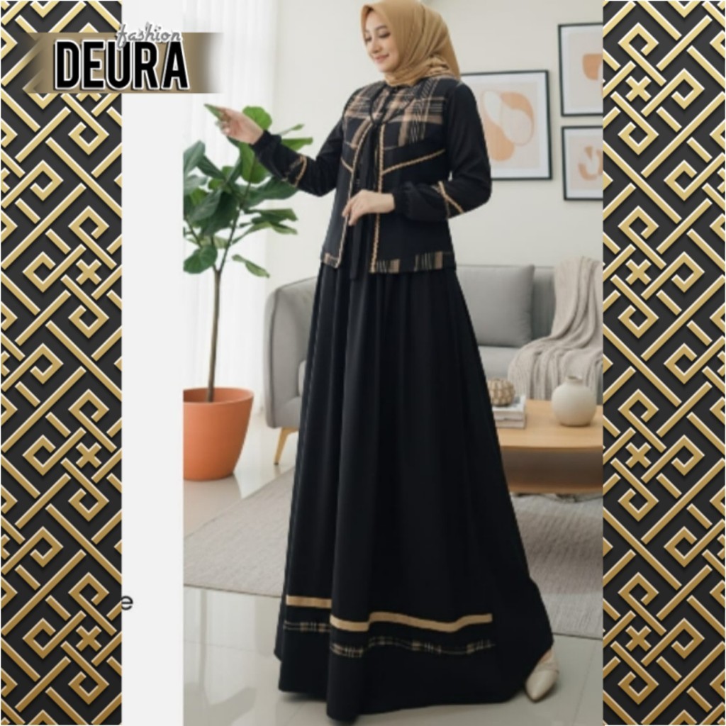 DEURA FASHION - Set Gamis Wanita Deura SD-507 / Gamis Deura Terbaru / Gamis Deura Original