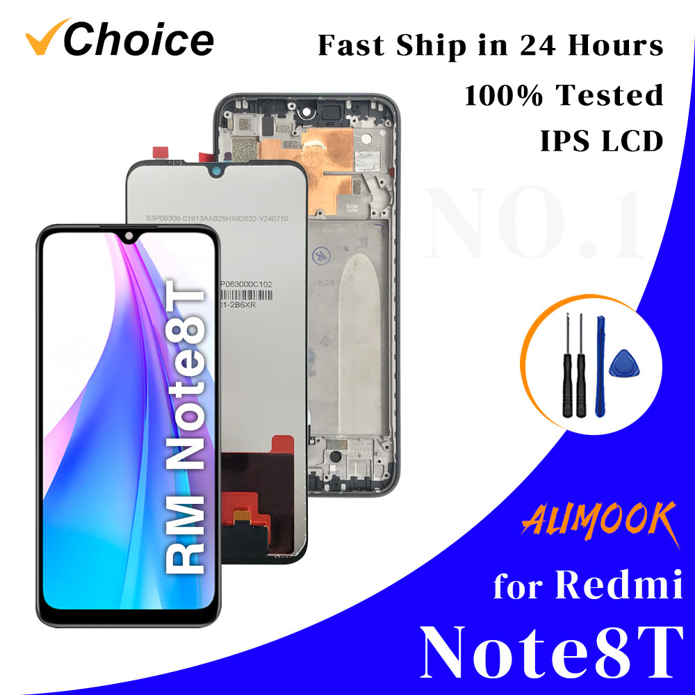 8T IPS LCD for Redmi Note 8T LCD splay Tou Screen giziter Assembly pantalla For Redmi Note 8T With F
