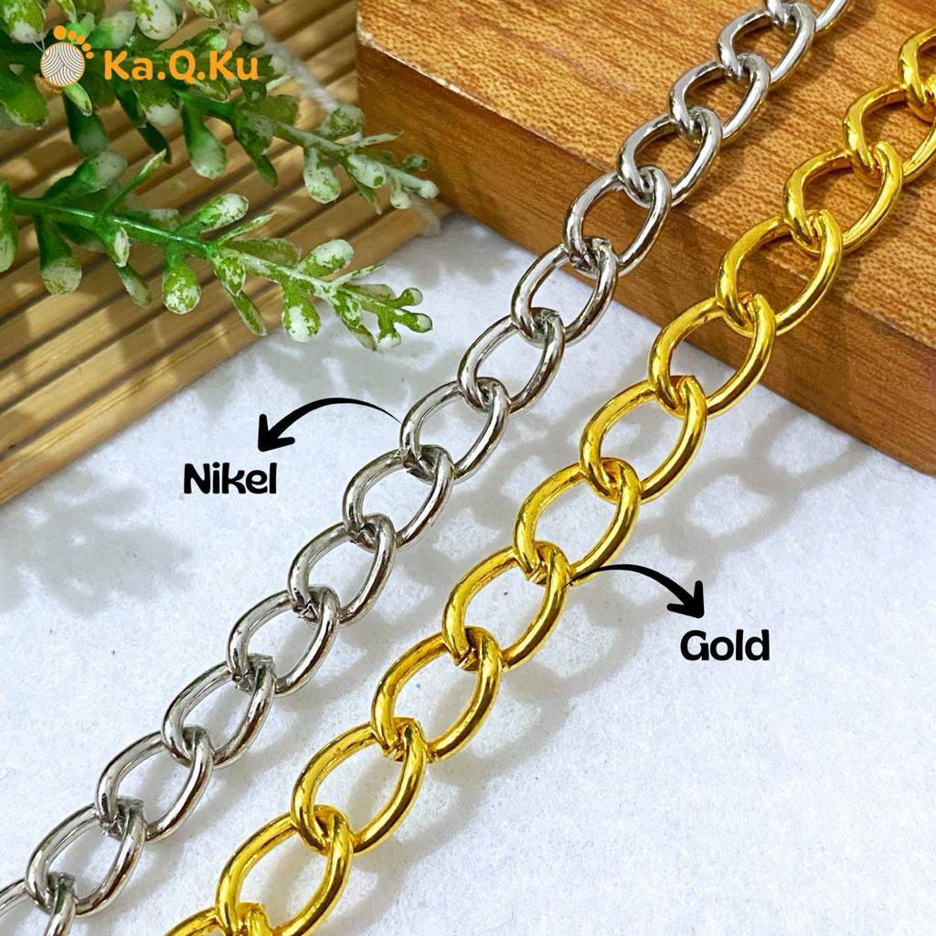 Derijimanis TALI RANTAI TAS SELEMPANG ANTI KARAT PREMIUM IMPORT NIKEL GOLD