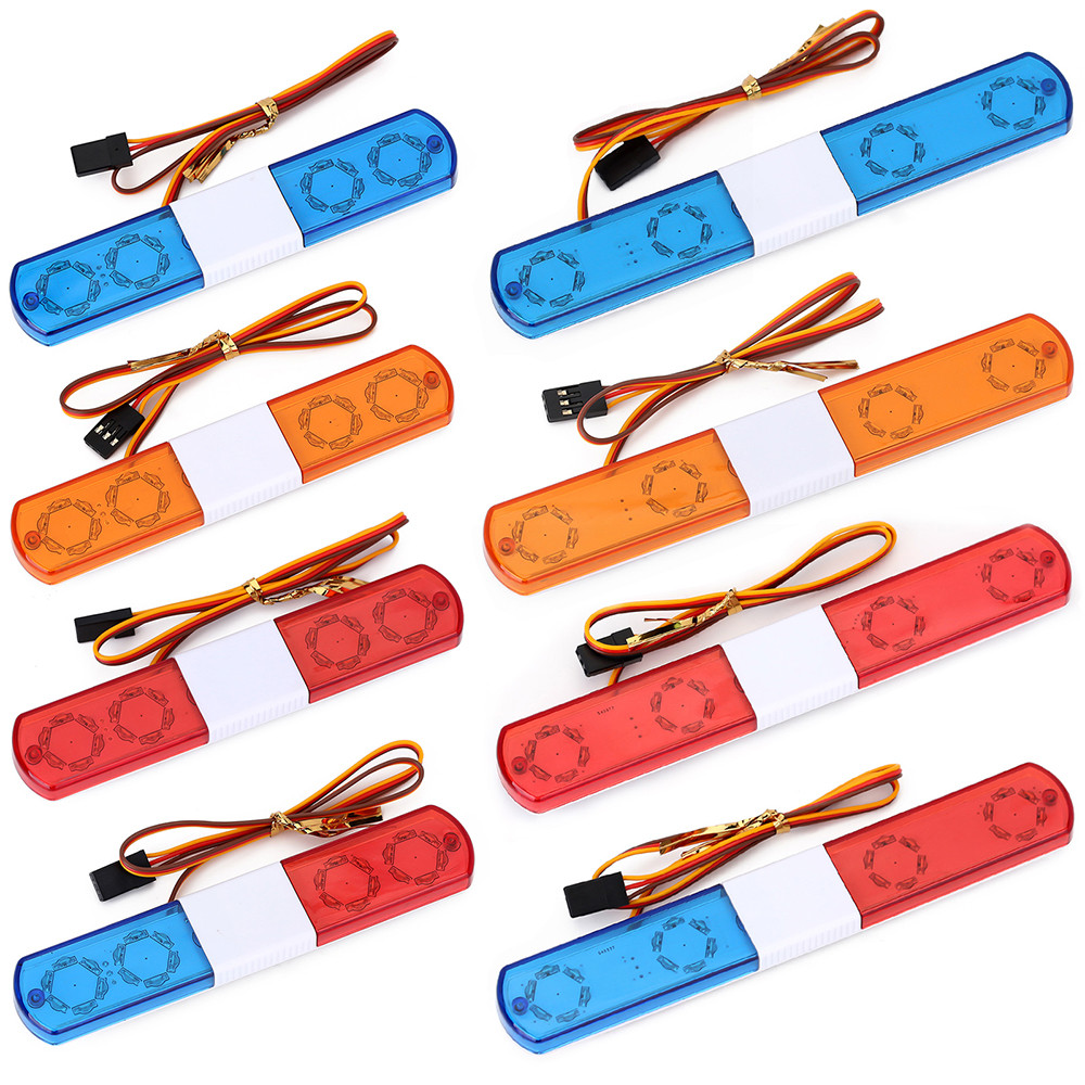 Multi-function Flashing LED Police Alarming Light for 1/10 1/8 HSP Kyosho Traxxas RC Car