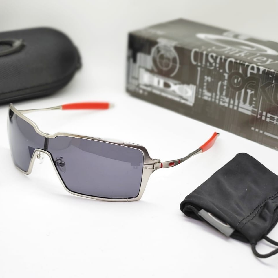 NEW SUNGLASSES  KACAMATA SPORT OK PROBATION FRAME TITANIUM LENSA KACA ASLI POLARIZED ANTI UV PROTECT