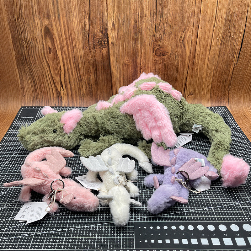 Snow Dragon Plush Bag Charm 50cm Malachy Dragon Plush Toy Pink Snow Dragon Charm Matcha Dragon Toy W