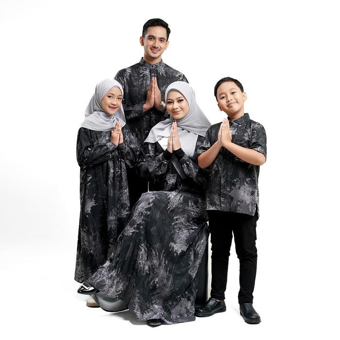 Rabbani - Kemeja Koko dan Dress Anak Couple Renggana - Dresscute - Mocha Mousse, 5-6 Tahun