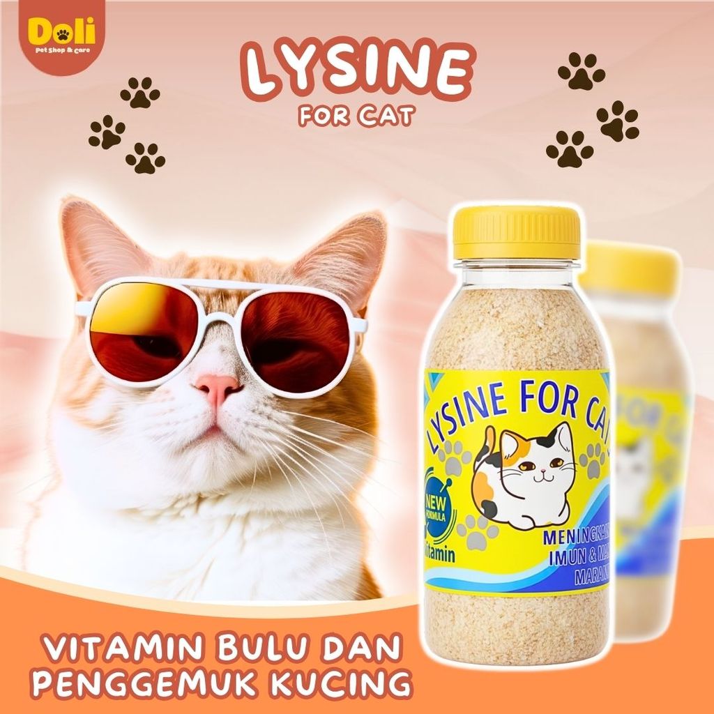 Vitamin Penggemuk Kucing Kitten Lysine Plus Vitamin Lengkap Adult Cats