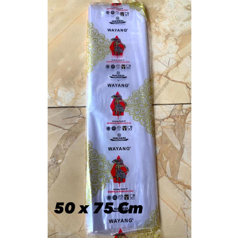 PLASTIK PP WAYANG 30 Mic UKURAN 50 x 75 Cm / PP WAYANG / PLASTIK WAYANG / PP WAYANG UKURANG KECIL TA